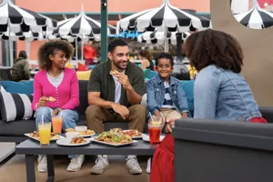 Family dining at The Hollywood Rooftop