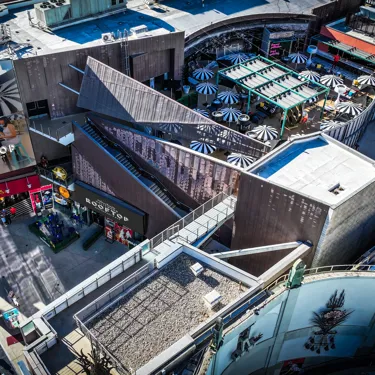 Daylight aerial photo of the Hollywood Rooftop Restaurant & Bar
