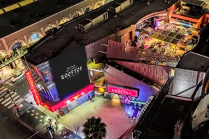 Aerial photo of the Hollywood Rooftop Restaurant & Bar